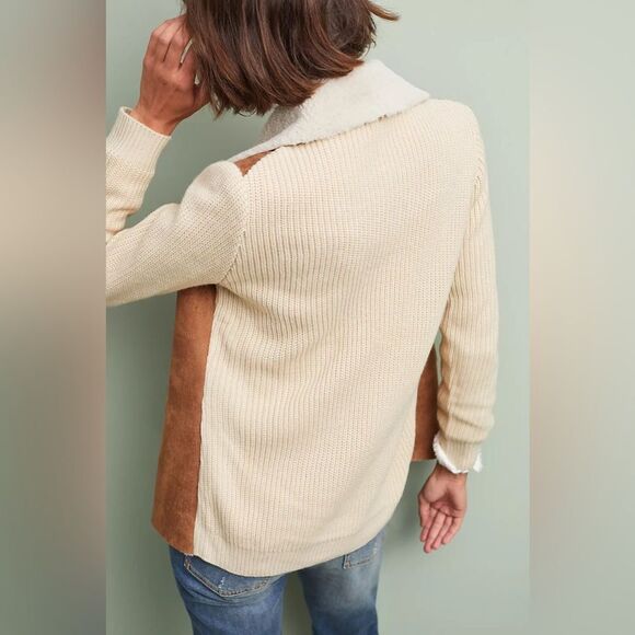 Moth Sherpa Moto Sweater Small - Picture 3 of 7
